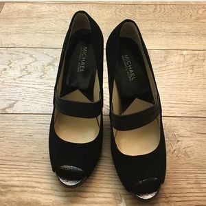 Michael Korda Peep-Toe Heels